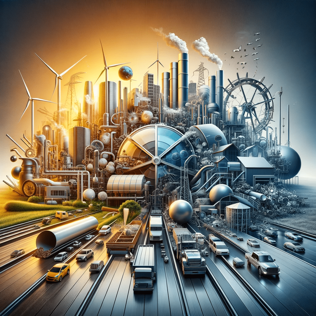 Imagen realista que encapsula la esencia del ensayo sobre láminas de policarbonato, combinando elementos clave como tipos, usos, beneficios, costos y mantenimiento, destacando su valor y versatilidad en diversas aplicaciones | Acrilfrasa