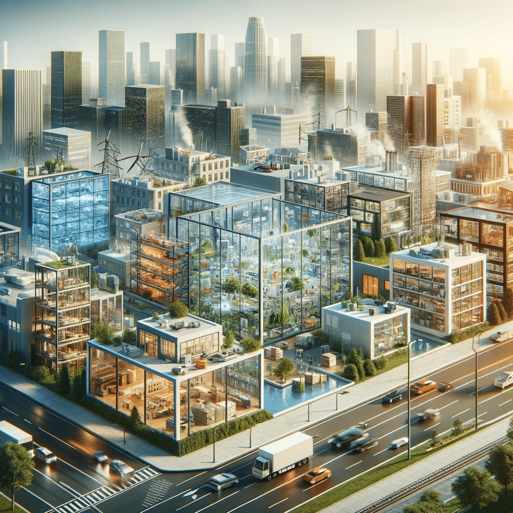 Visión general de las aplicaciones y beneficios del acrílico en distintos tipos de construcciones, resaltando su eficiencia energética y diseño sostenible | Acrilfrasa